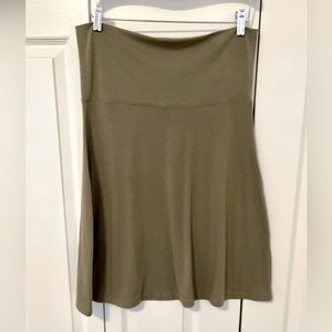 Old Navy Stretchy Cotton Knit Midi Skirt Medium Elastic Waist Casual Comfy M